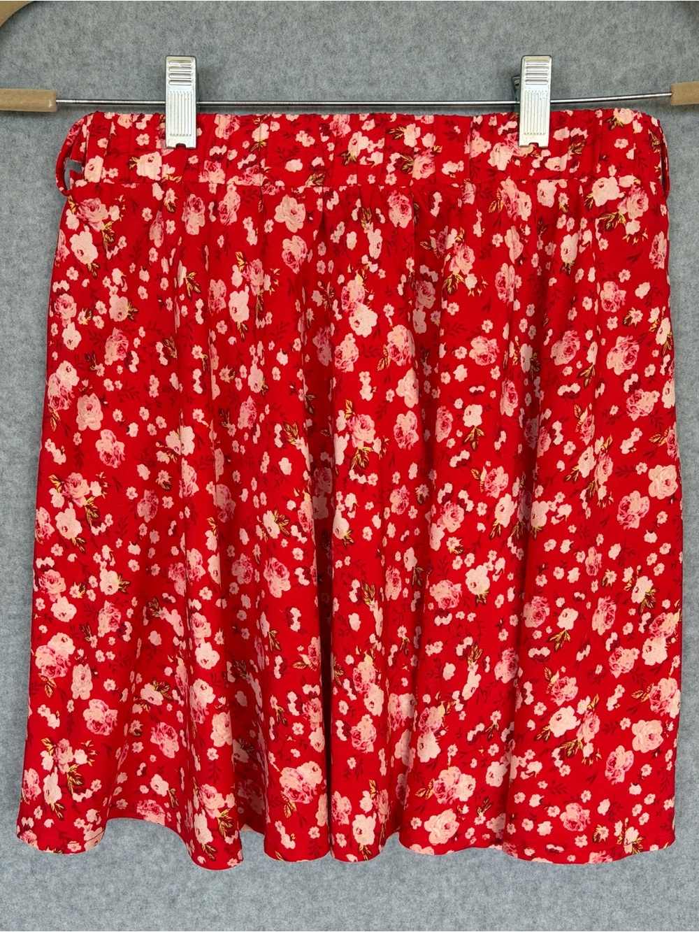 Academia Coquette Skater Skirt with Ditsy Floral Pattern